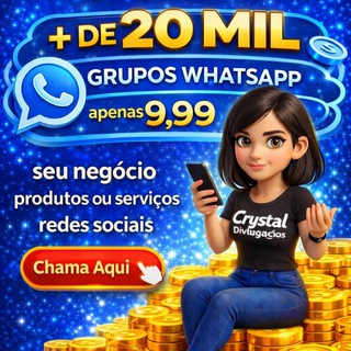 Logo do grupo 🔥Canal Crystal Divulgações lista + de 20mil grupos whatsapp apenas 9,99🔥